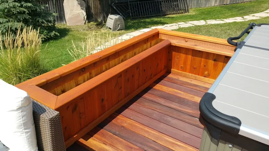 Custom Decks Wood Planters Greenwood Village Colorado