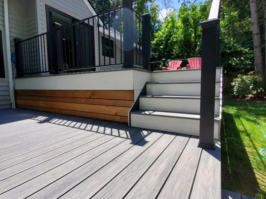 Custom Decks Wood Skirting Kenmore Washington