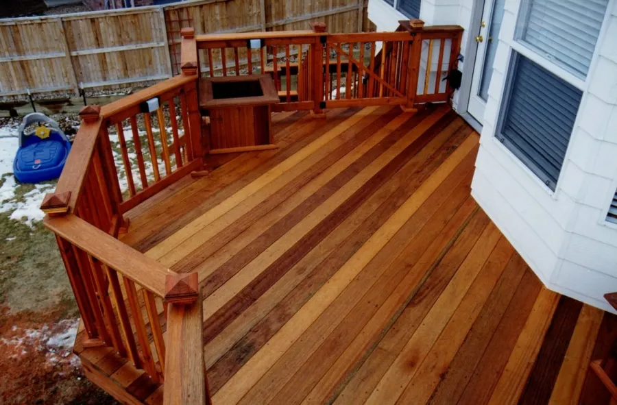 Custom Decks variations of mahogany deck Castle Rock Colorado