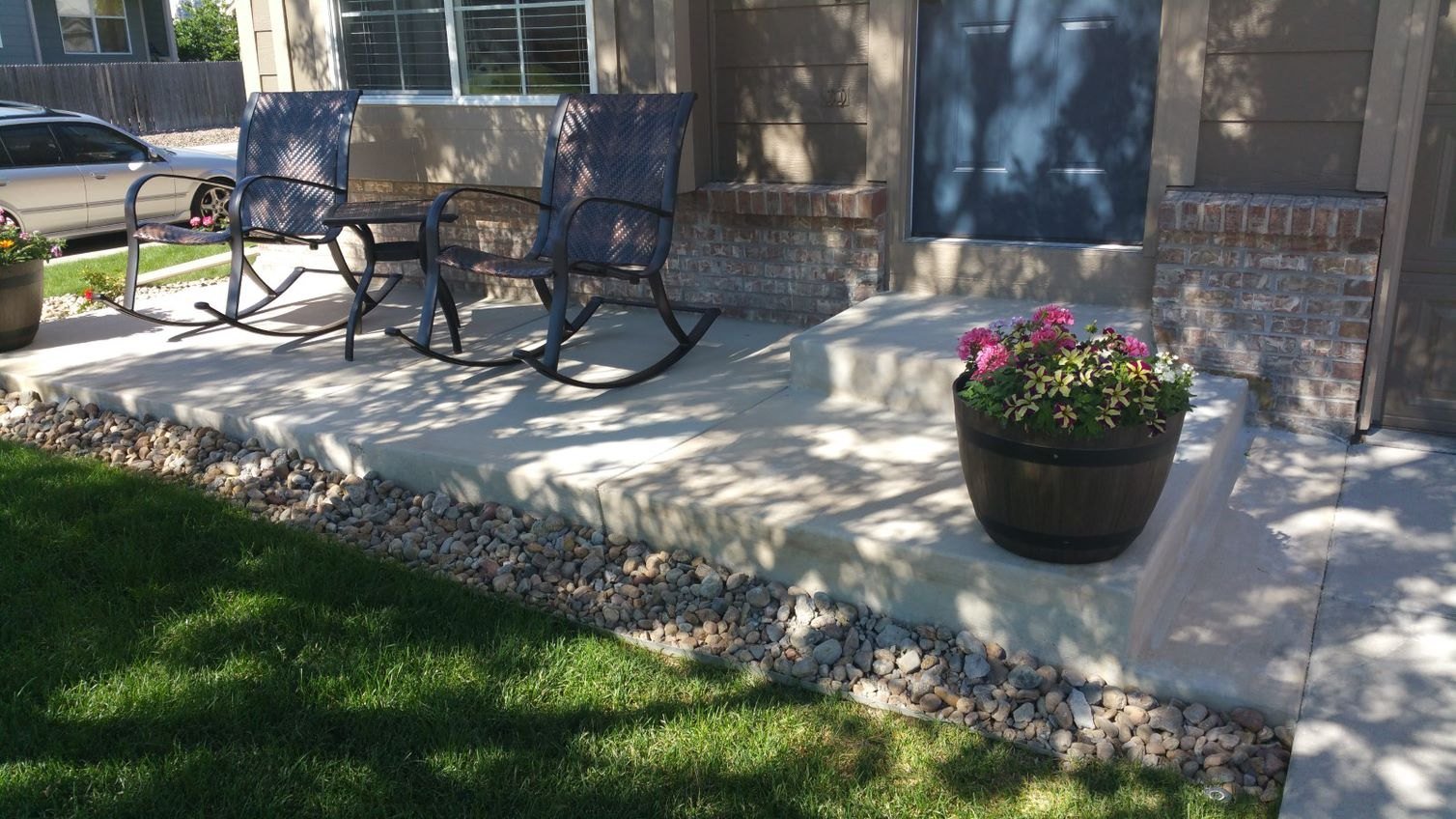 Concrete Patio Aurora Custom Decks