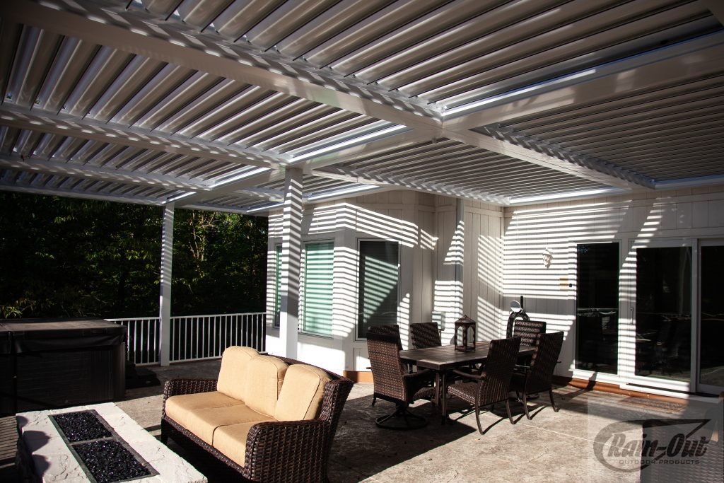 Custom Decks Motorized Pergola 1